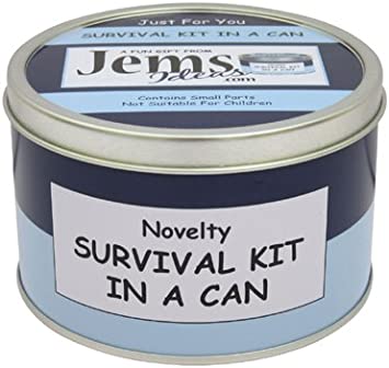 Humorous 21st Birthday Survival Kit In A Can - Customizable (Blue/Navy)