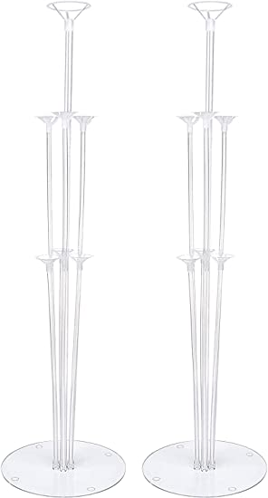 "Balloon Stand Kit - Transparent Base and Pole - Party Decoration"