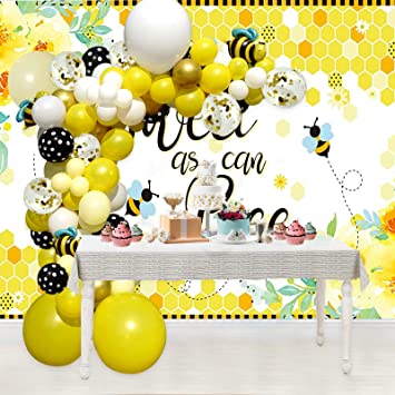 106pcs Bee Balloon Garland Arch Kit Perfect for a Bee Gender Reveal Party or Bumble Bee Baby Shower!