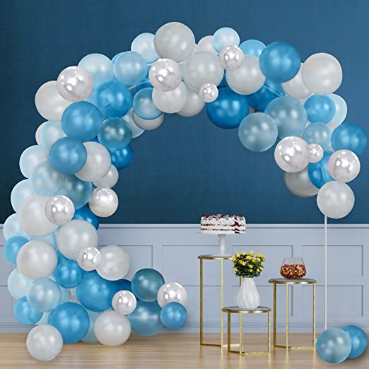 Decorate in style with our Blue Balloon Arch Kit.