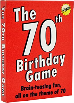 "The 70th Birthday Game - The Perfect Gift for Men and Women"