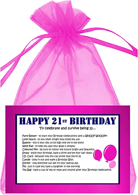 WISHES CAN COME TRUE 21st Birthday Survival Kit (Pink)