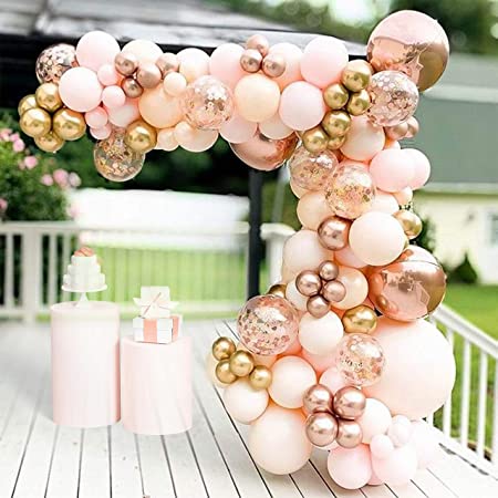 Rose Gold Balloon Garland Kit for Parties and Celebrations